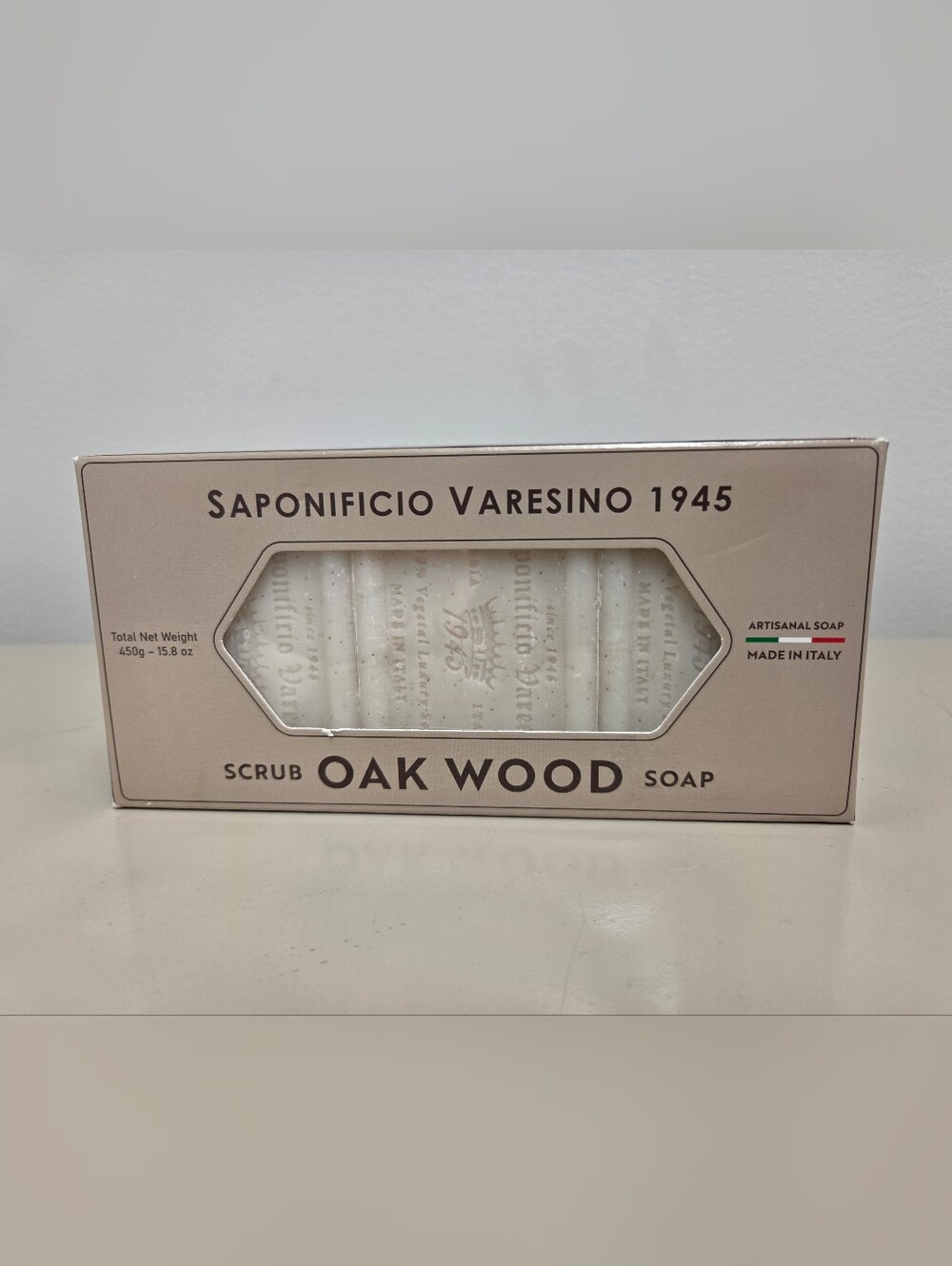 Saponificio Varesino Oak Wood Soap & Scrub 3 bar Gift Set – Imported From Italy